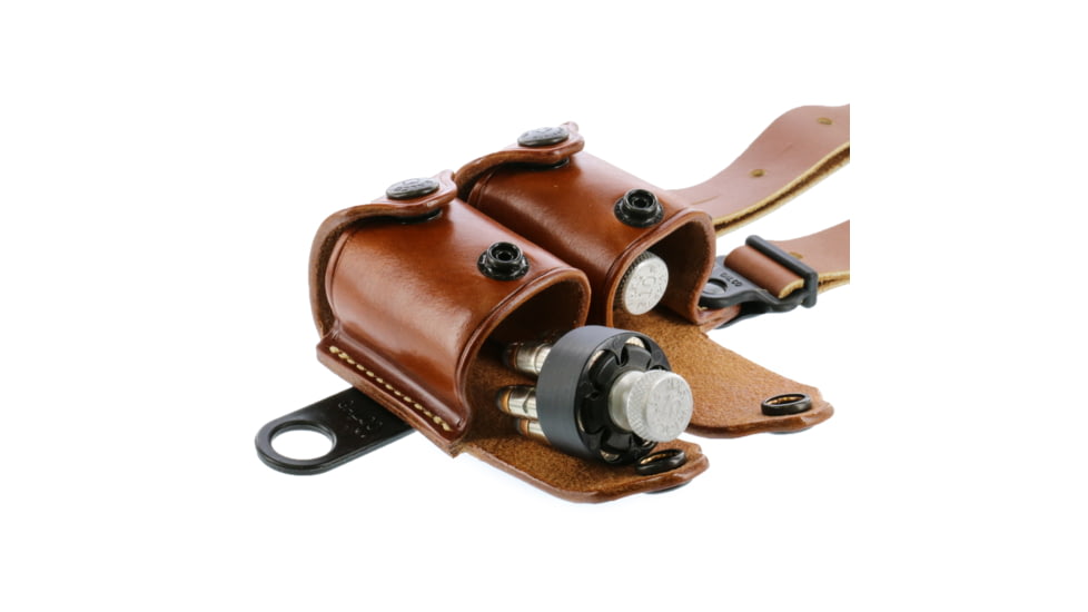 Galco Miami Classic II Shoulder System, Ruger Security-Six, Ruger Service-Six, Ruger Speed-Six, S&amp;W K-Frame Revolver, Taurus 415/425 Tracker 445/450/617/627 Tracker/66, Right, Plain, Tan, MCII114