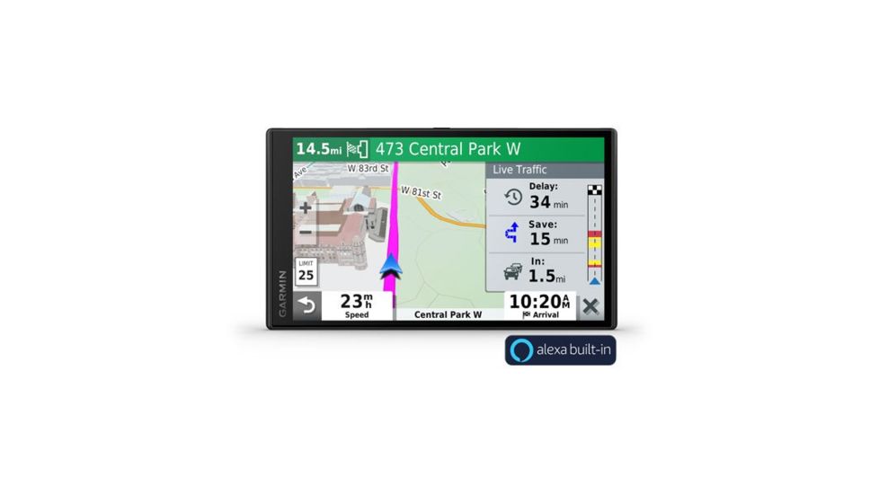 Garmin DriveSmart 65 Navigato with Amazon Alexa, Premium Navigator, Black 010-02153-00