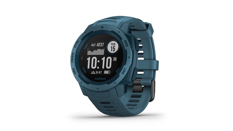 Garmin Instinct Tactical GPS Watch, Lakeside Blue, 010-02064-04