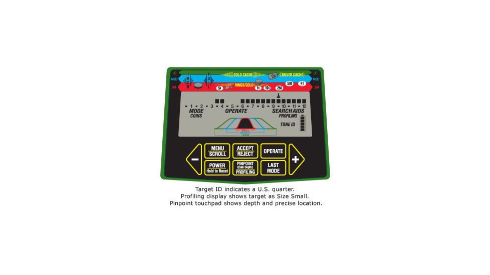 Garrett GTP 1350 Graphic Target Profiling Metal Detector 1152130 | Free ...