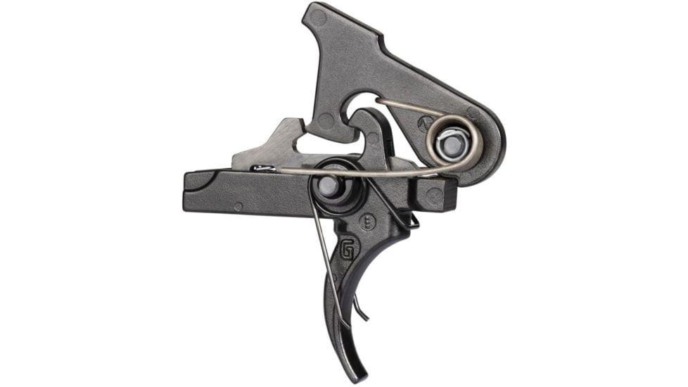 Geissele 2 Stage Trigger, Curved, 4.5 lb Pull, Black, 05-145