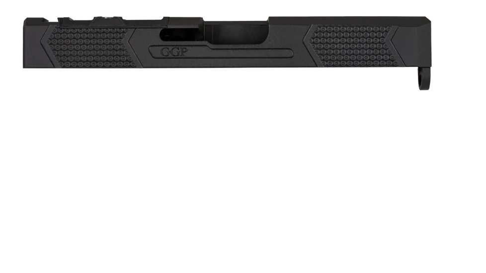 Grey Ghost Precision Version 4 Pistol Slide w/ RMR-DP Pro Cut, Glock 19 Gen 3, 17-4 Stainless Steel, Nitride Coated, Black, Black, GGP-19-3-OC-V4