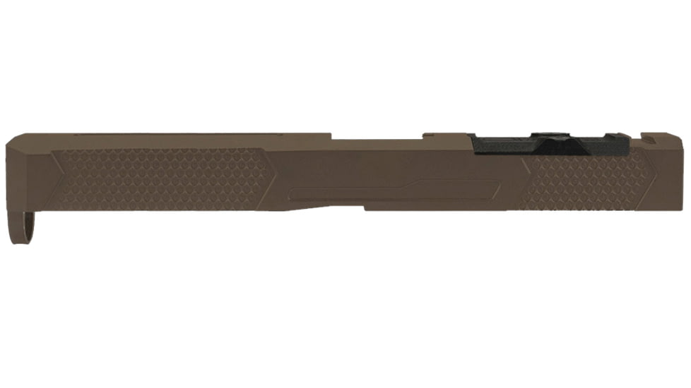 Grey Ghost Precision Version 4 Pistol Slide w/ RMR-DP Pro Cut, Glock 17 Gen 4, 17-4 Stainless Steel, FDE Cerakote, GGP-17-4-OC-FDE-V4