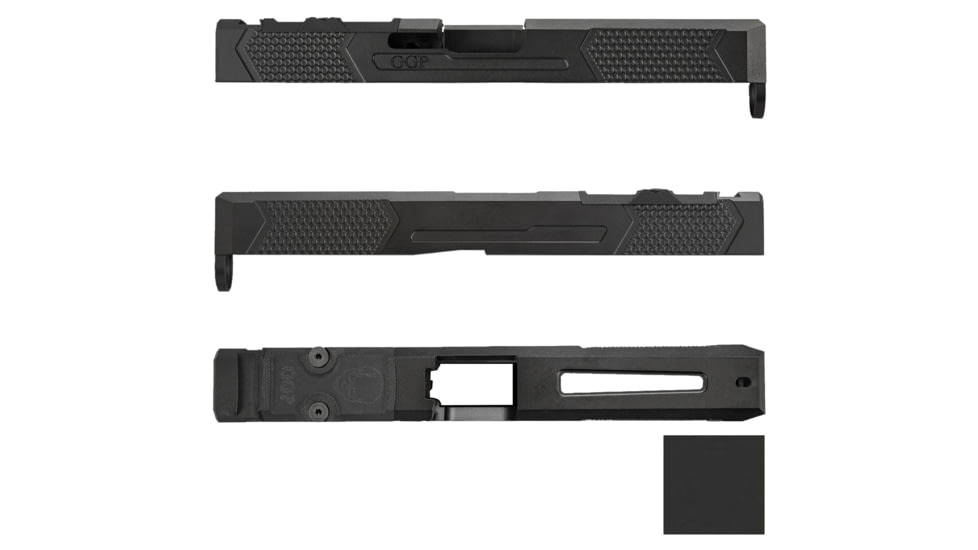Grey Ghost Precision Version 4 Pistol Slide w/ RMR-DP Pro Cut, Glock 17 Gen 5, 17-4 Stainless Steel, Sniper Grey Cerakote, GGP-17-5-OC-SG-V4
