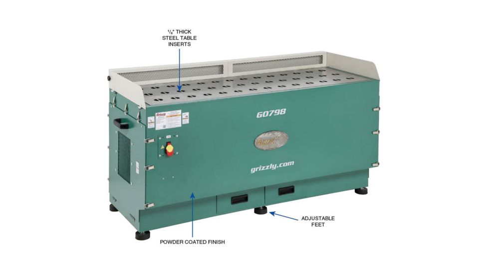 Grizzly Industrial Metalworking Downdraft Table Free Shipping over 49!