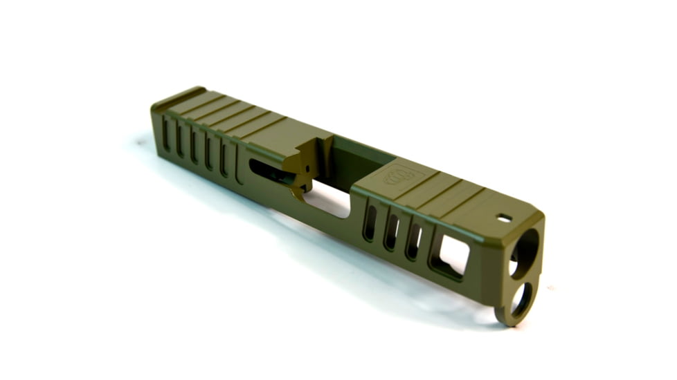 Gun Cuts Juggernaut Slide for Glock 26, No Optic Cut, Noveske Bazooka Green, GC-G26-JUG-NBG-NO