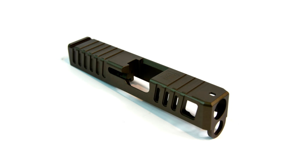 Gun Cuts Juggernaut Slide for Glock 26, Optic Cut, Midnight Bronze, GC-G26-JUG-MBR-RMR