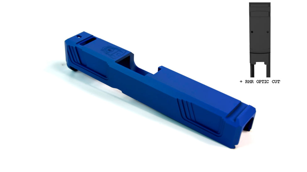 Gun Cuts Raider Slide for Glock 26, Optic Cut, NRA Blue, GC-G26-RAI-NBL-RMR