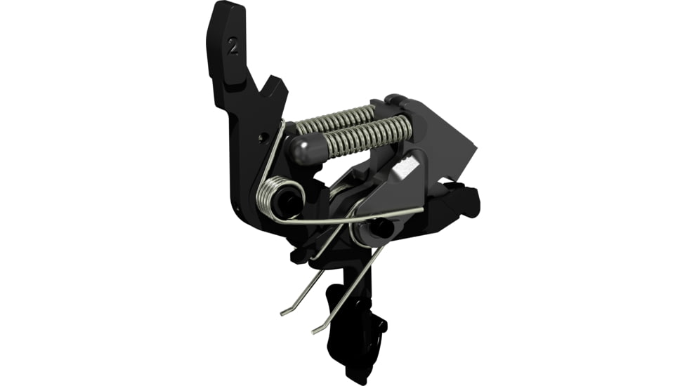 HIPERFIRE Xtreme 2 Stage Mod-3 Trigger Assembly, AR-10/15/9/ SIG Sauer MPX, 3.5 - 4.5 lb Pull, Flat, H&amp;M BLACKNITRIDE+, Black, X2SM3