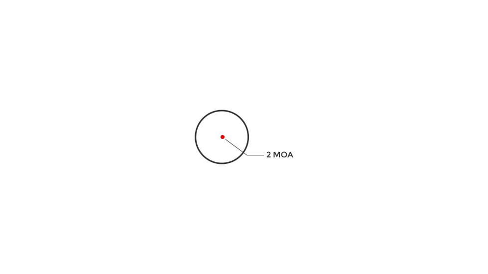Holosun AEMS Core Red Dot Sight, 2 MOA Red Dot Reticle, MAO, Black, AEMS-CORE-110101