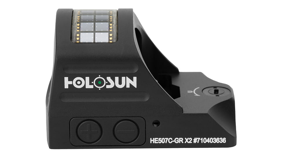 Holosun HE507C-GR-X2 Green Dot Sight, 1x, 2 MOA Dot &amp; 32MOA Circle, Black, HE507C-GR-X2