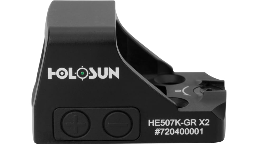 Holosun HE507K-GR X2 Green Dot Reflex Sight, 1x, Green Circle Dot/ 2 MOA Dot/ 32 MOA Circle Reticles, Anodized, Black, HE507K-GR X2