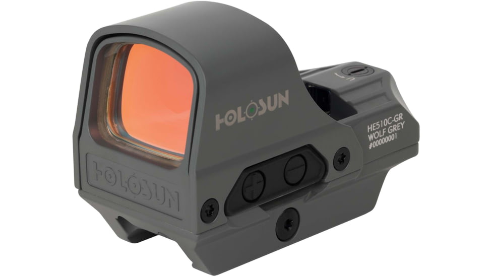 Holosun OPMOD HS510C Red Dot Sight, Green MRS, 2 MOA Dot, Wolf Grey, HE510C-GR-GY