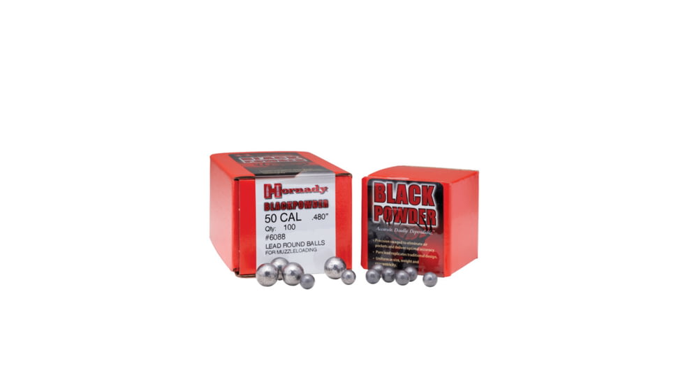 Hornady Rifle Bullets, .480 .50 Caliber, Round Balls 100-count | Free ...