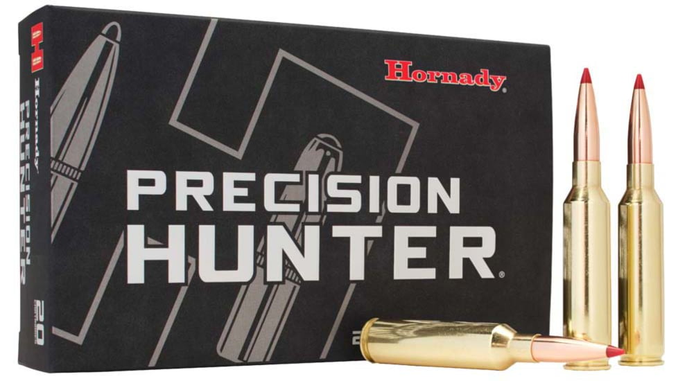 Hornady Precision Hunter 7MMPRC 175 Grain ELD-X Brass Riffle Ammo, 20 Rounds, 80712