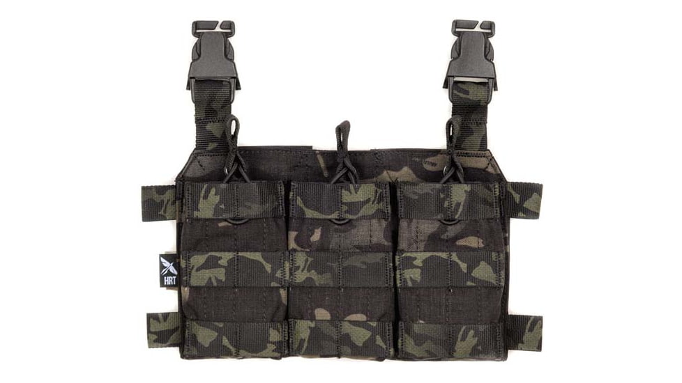 HRT Tactical Gear Triple-AR Placard, Multicam Black, HRT-FP3AR1-AA-MB