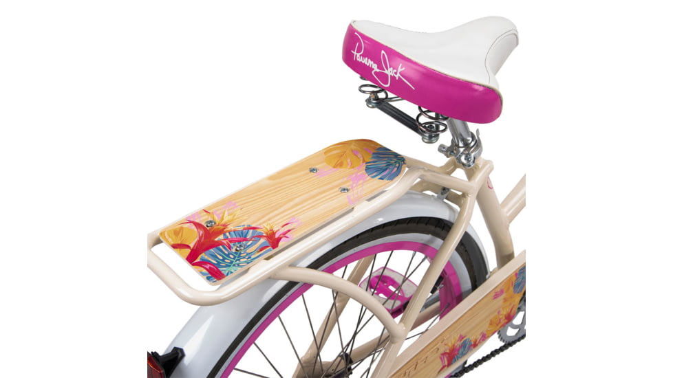 Huffy Single-Speed Beach Cruiser Bike - Womens, Cream/Pink, 26 inch, 76598