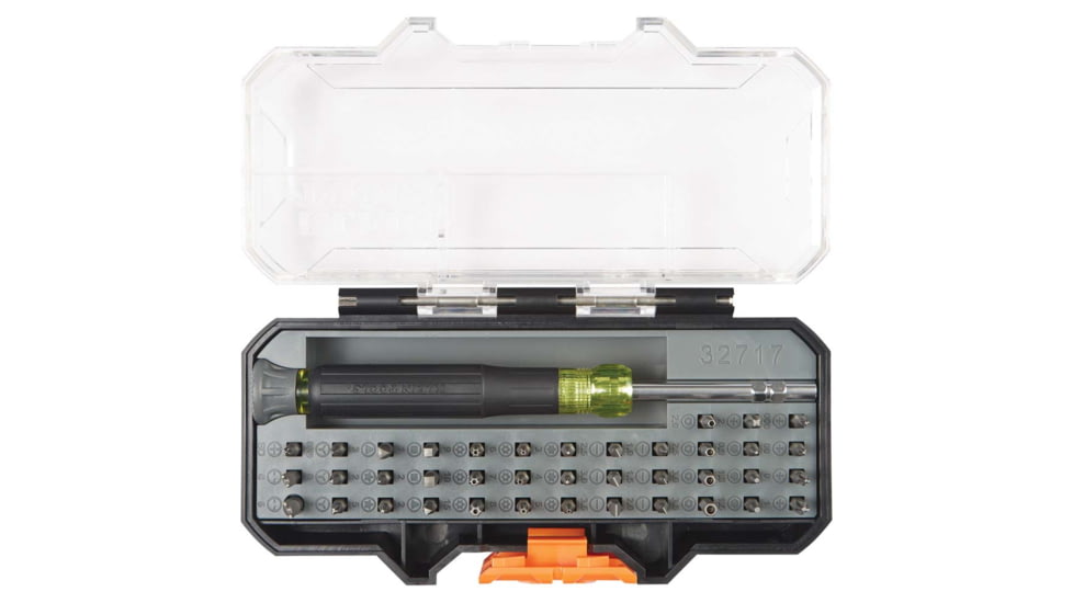 Klein Tools All in1 Precision Screwdriver Set with Case, Black/Yellow, 32717