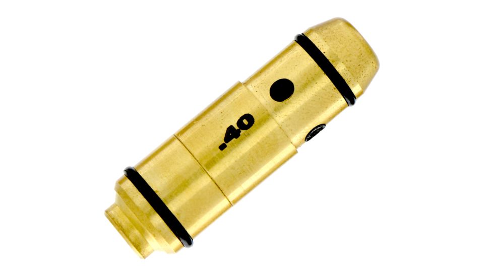 LaserLyte Laser Trainer Pistol Cartridge, .40 Smith&amp;Wesson, Brass, LT-40
