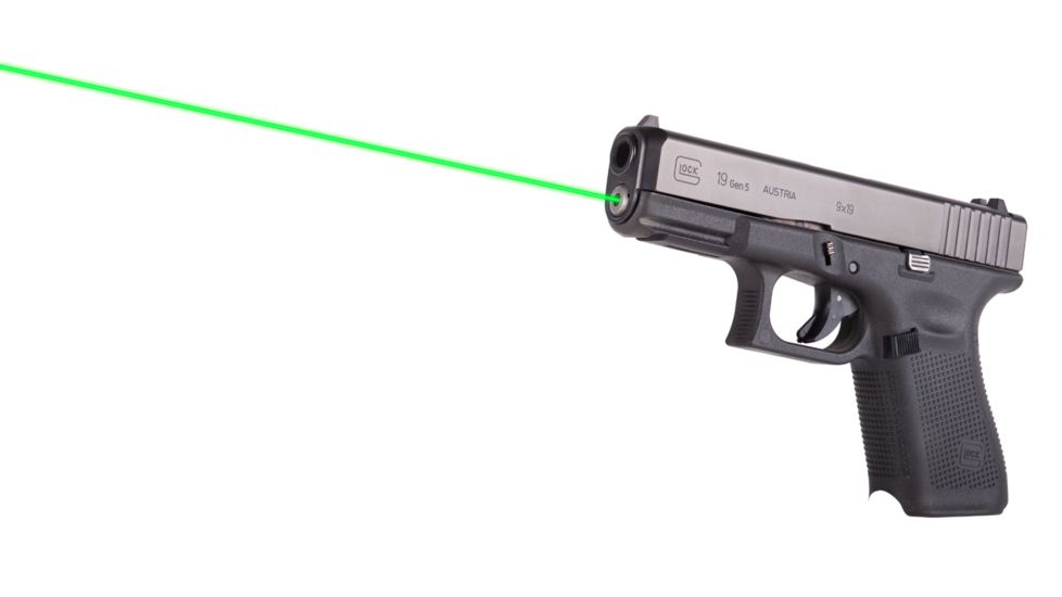 LaserMax Guide Rod Laser Sight, 5mW Green Laser, Glock 19/19x/19 MOS/45, Gen5, LMS-G5-19G