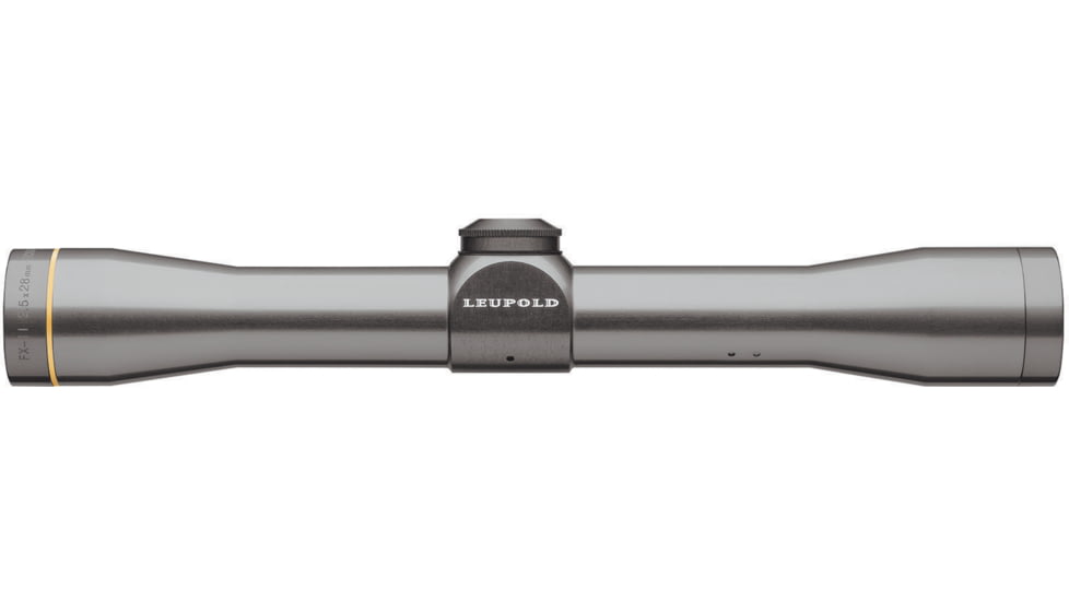 Leupold FX-II 2.5x28mm Scout Rifle Scope, Finish &amp; Reticle Scope - Gun Metal Gray Finish, Duplex Reticle 