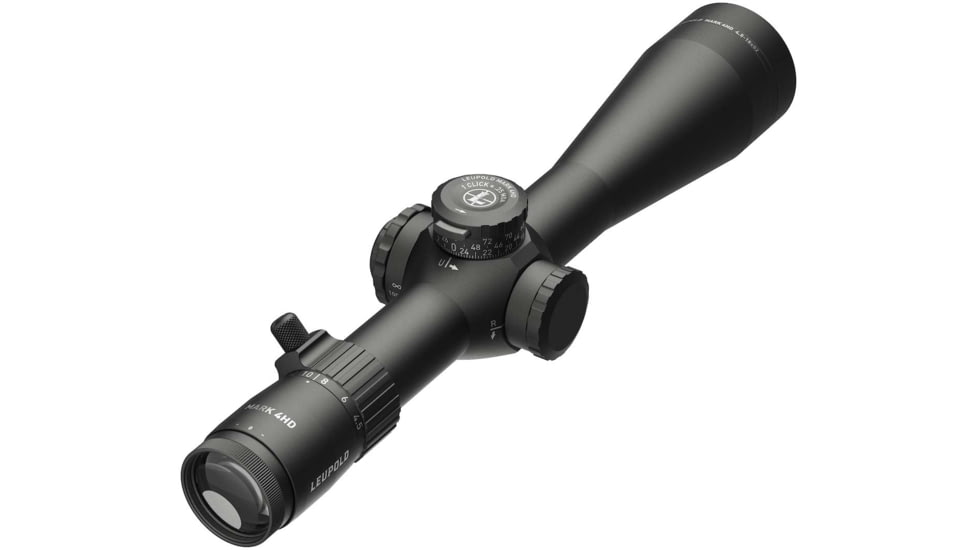 Leupold Mark 4HD 4.5-18x52 Rifle Scope, 34mm Tube, First Focal Plane, Illum. PR1-MOA, Black, Small, 183623