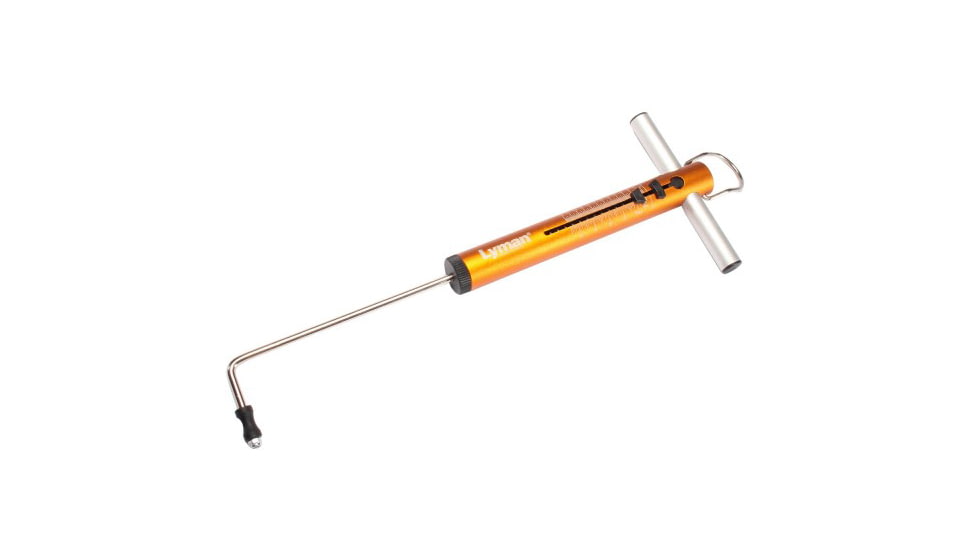 Lyman Mechanical Trigger Pull Gauge, T Handle, 0-12 lb, Orange/Silver, 7832247