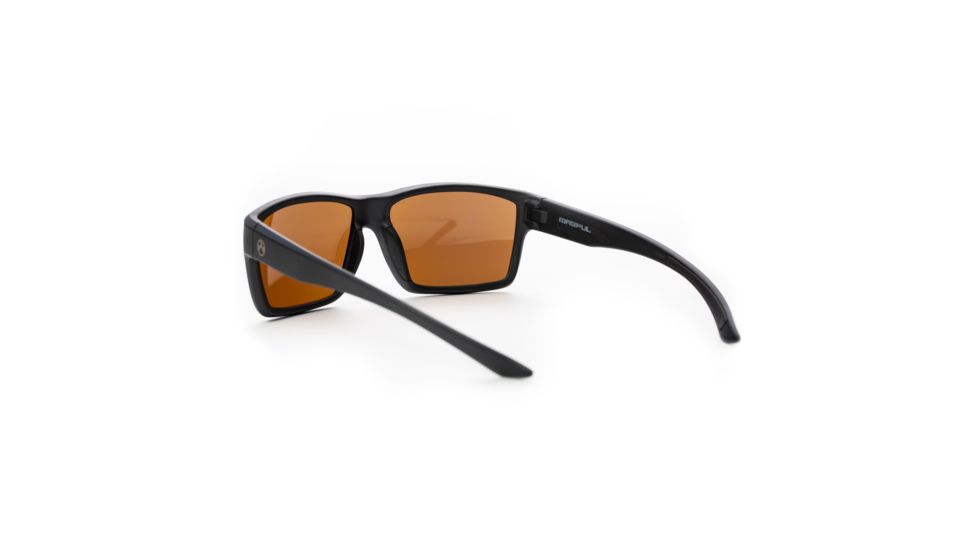 Magpul Industries Explorer Sunglasses w/Polycarbonate Lens, Matte Black Frame, Bronze Lens w/ Blue Lens Mirror 250-028-005