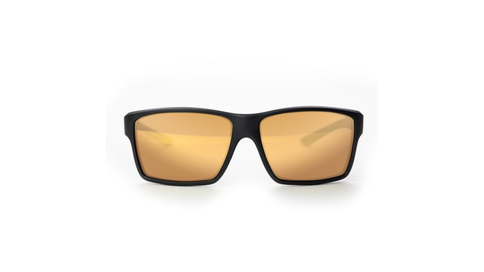 Magpul Industries Explorer Sunglasses w/Polycarbonate Lens, Matte Black Frame, Bronze Lens w/ Gold Lens Mirror 250-028-006
