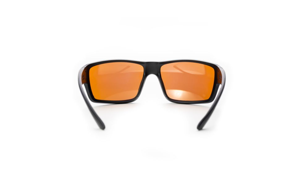 Magpul Industries Summit Sunglasses w/Polycarbonate Lens, Matte Black Frame, Rose Lens w/ Blue Lens Mirror,  250-028-021