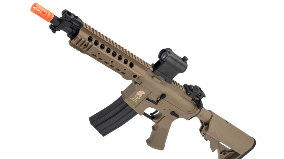 Matrix Sportsline M4 RIS Airsoft AEG Rifle w/G2 Micro-Switch Gearbox, URX 8in, Dark Earth, Large, ST-AEG-294-DE