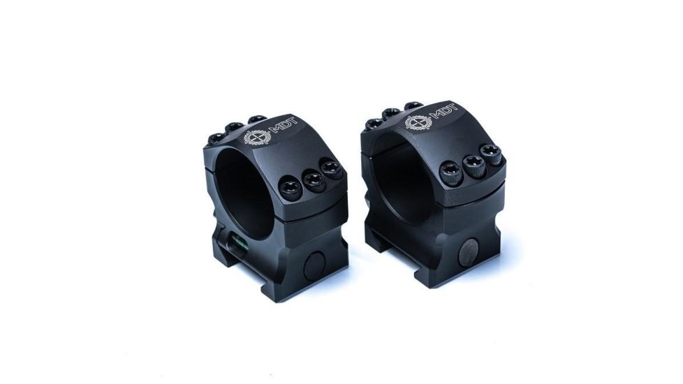 MDT 30mm Elite Scope Ring, 0.820 inch, Low, No Bubble Level, Black 102708-BLK