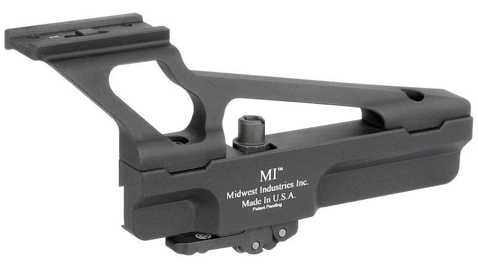 Midwest Industries AKG2 Scope Mount, Yugo Pattern AK-47/74, Aimpoint T1, T2 and Clone, Black, MI-AKSMG2-YT1
