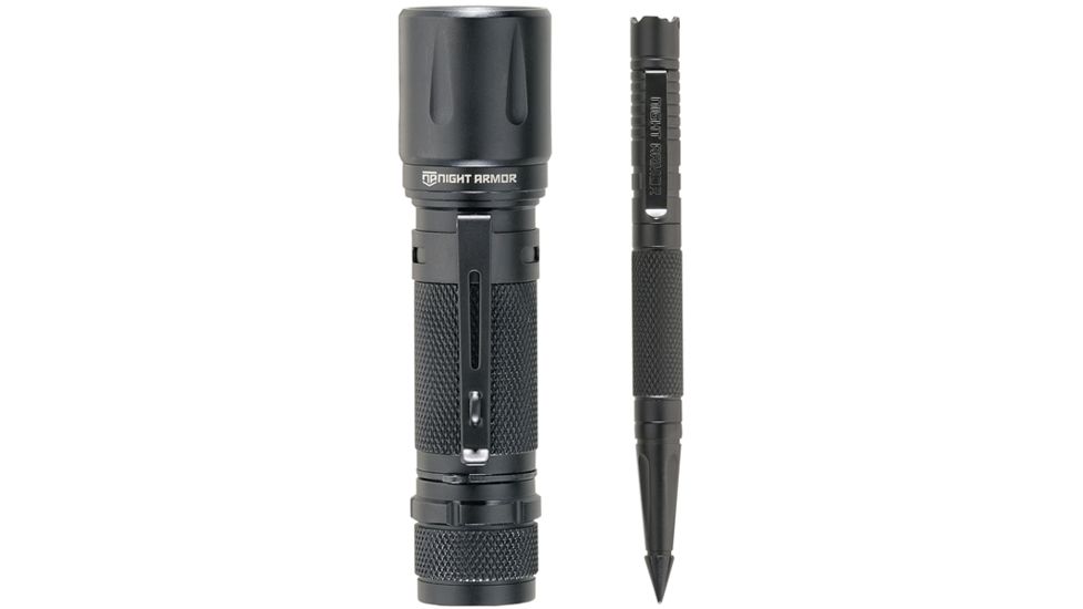 Night Armor Tactical Pen w/ FREE 40-100 Lumen LED Flashlight
