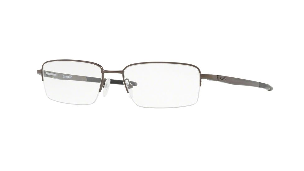 Oakley GAUGE 5.1 OX5125 Eyeglass Frames 512502-52 - Pewter Frame, Clear Lenses