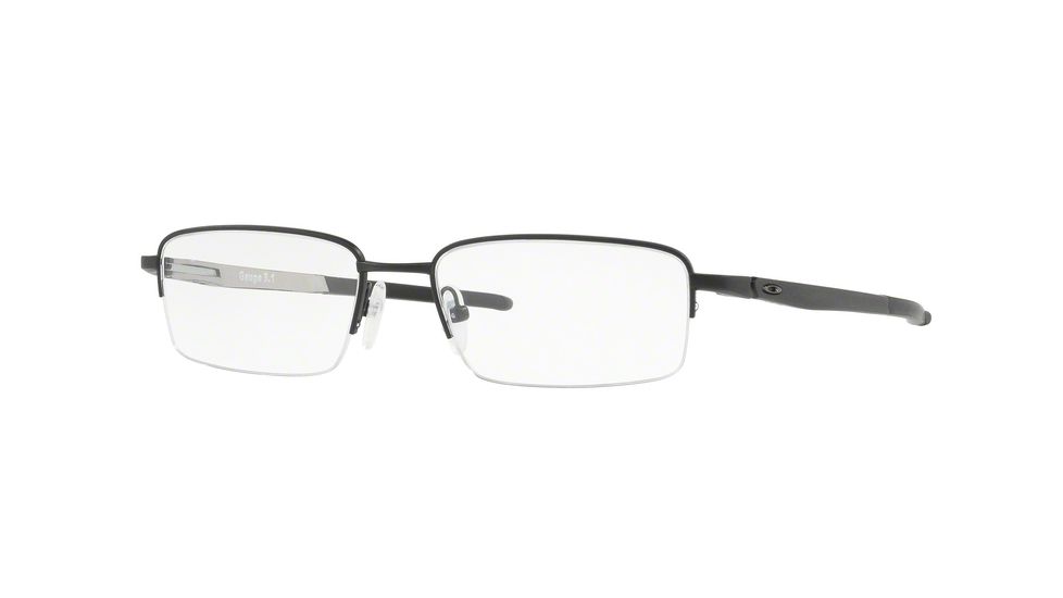 Oakley GAUGE 5.1 OX5125 Eyeglass Frames 512504-52 - Polished Black Frame, Clear Lenses