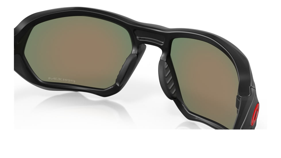 Oakley OO9019A Plazma A Sunglasses - Mens, Matte Black Ink Frame, Prizm Ruby Lens, Asian Fit, 59, OO9019A-901917-59