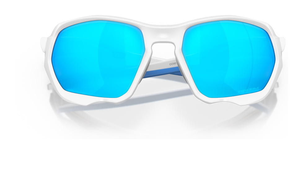 Oakley OO9019A Plazma A Sunglasses - Mens, Matte White Frame, Prizm Sapphire Lens, Asian Fit, 59, OO9019A-901916-59