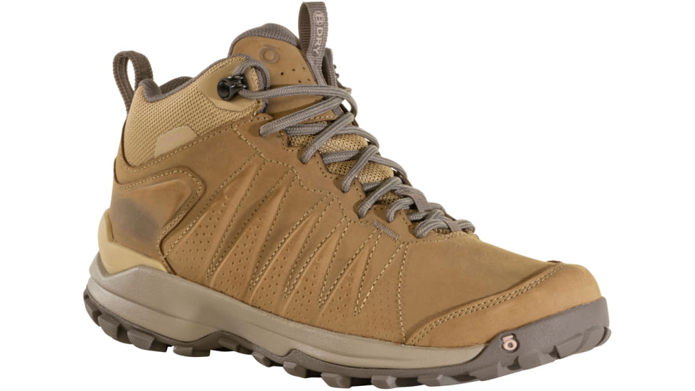 Oboz Sypes Mid Leather B-Dry Hiking Shoes - Women's, Acorn, 8.5, 77102-Acorn-M-8.5