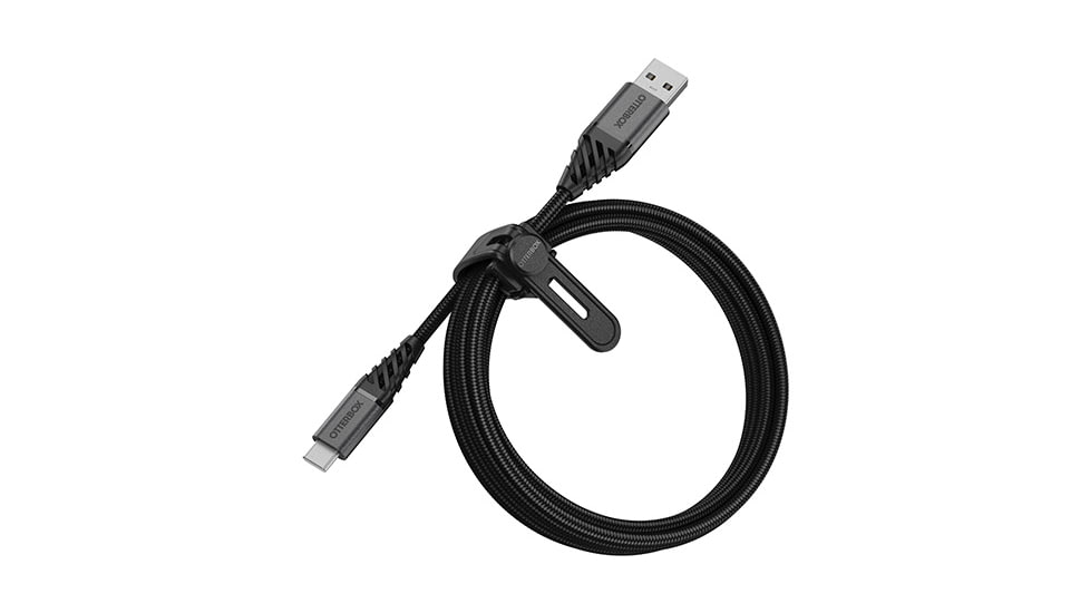 OtterBox USB-C to USB-A Cable 2m, Black/Ash, 78-52665
