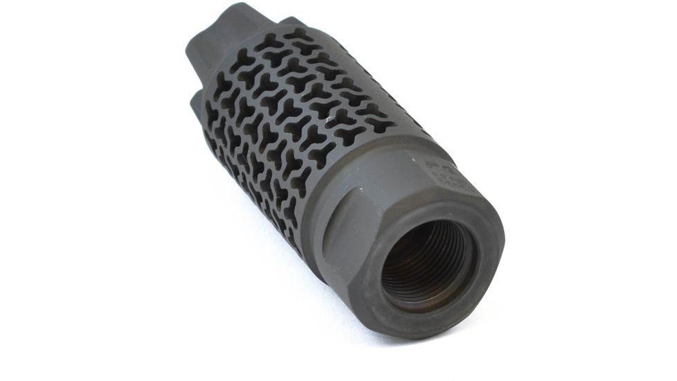 Precision Armament EFAB 556 Hybrid Muzzle Brake, .223 Caliber / 5.56mm, Thread 1/2-28 TPI, Matte Black, A04484