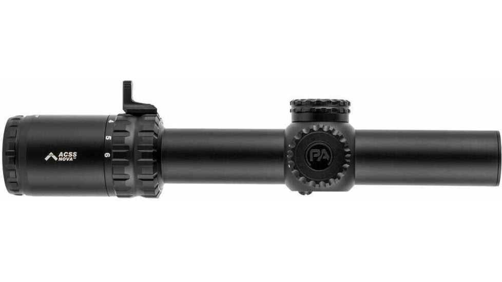Primary Arms SLx 1-6x24mm Rifle Scope, 30mm Tube, Second Focal Plane, ACSS Nova Fiber Wire Reticle, Black, 610183