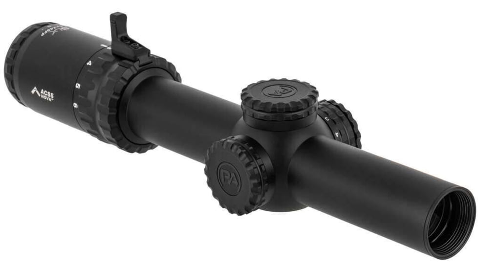 Primary Arms SLx 1-6x24mm Rifle Scope, 30mm Tube, Second Focal Plane, ACSS Nova Fiber Wire Reticle, Black, 610183