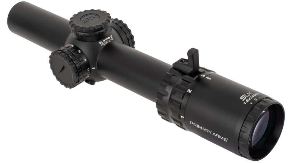 Primary Arms SLx 1-6x24mm Rifle Scope, Second Focal Plane, ACSS Aurora 5.56-Yard, Black, 610180