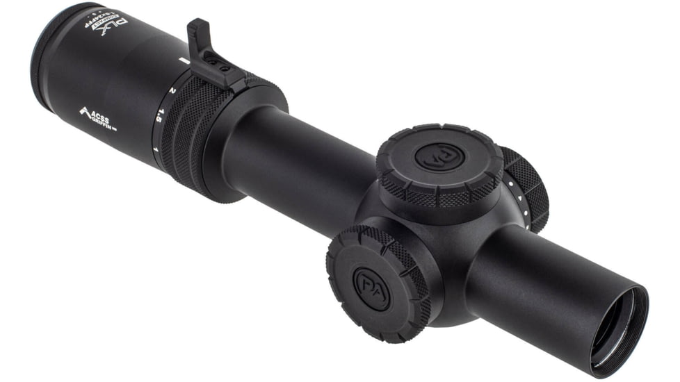 Primary Arms Compact PLx Rifle Scope, 1-8X24mm, First Focal Plane, Illuminated ACSS Griffin MIL M8 Reticle, Black, 610149