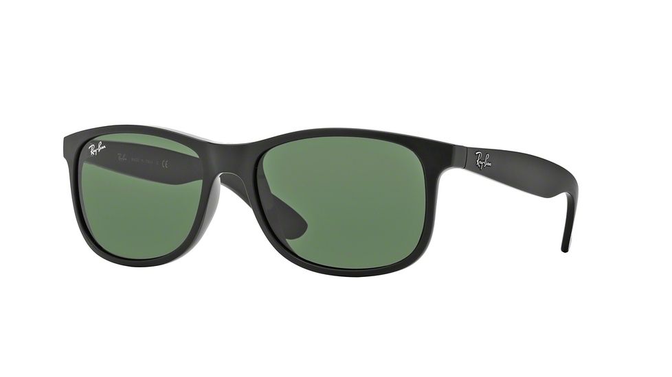 Ray-Ban ANDY RB4202 Sunglasses 606971-55 - Matte Black Frame, Dark Grey Lenses