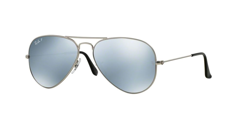 Ray-Ban Aviator Large Metal Sunglasses RB3025 019/W3-58 - Silver Frame, Silver Mirror Polar Lenses
