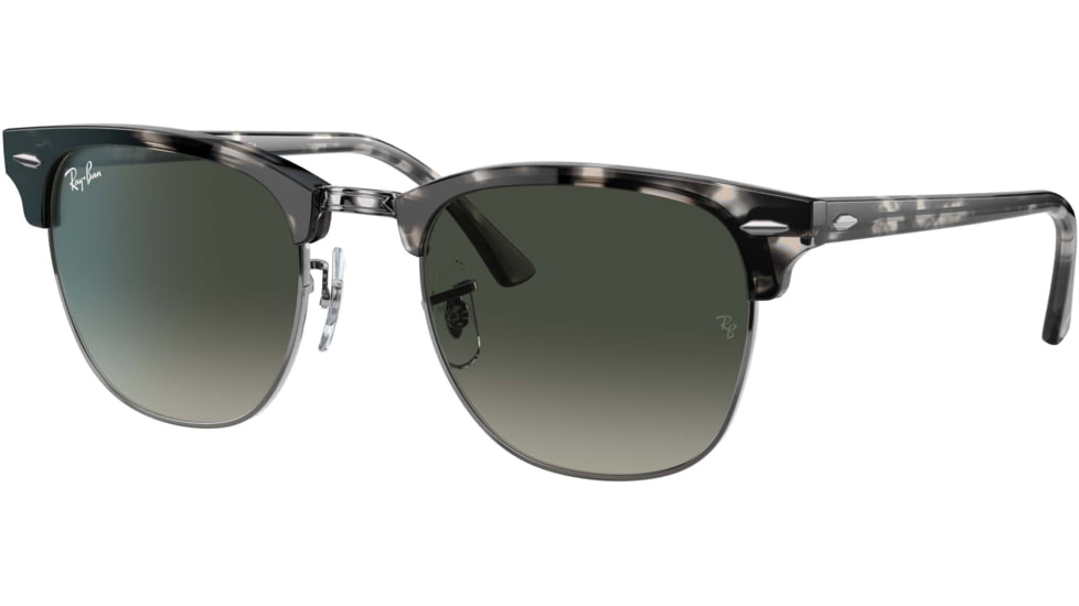 Ray-Ban Clubmaster RB3016 Sunglasses, Gray Havana, 49, RB3016-133671-49