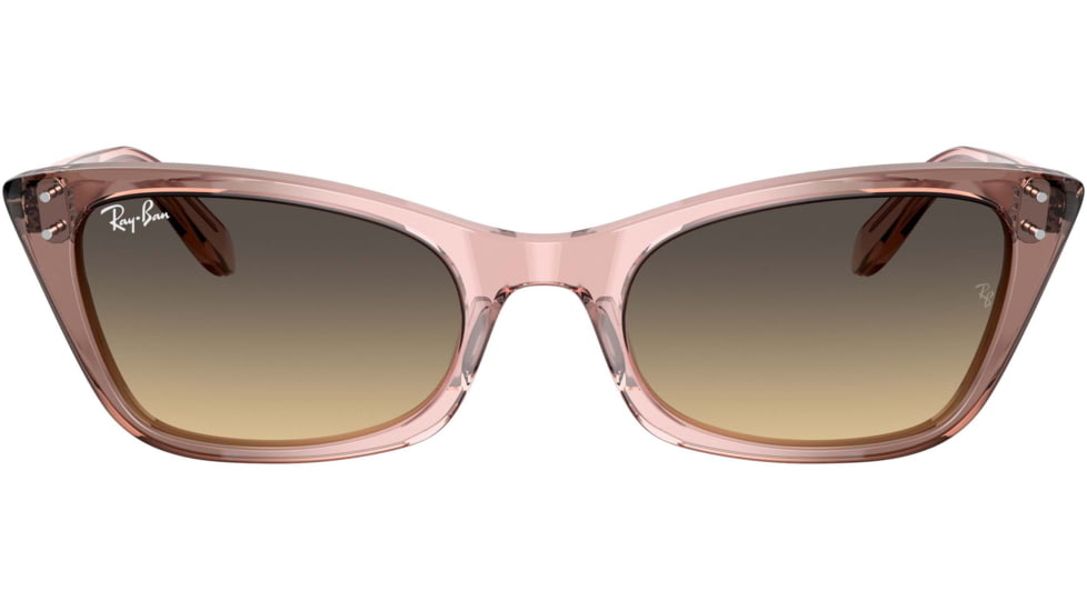 Ray-Ban Lady Burbank RB2299 Sunglasses, Brown Vintage Lenses, Transparent Pink, 52, RB2299-1344BG-52