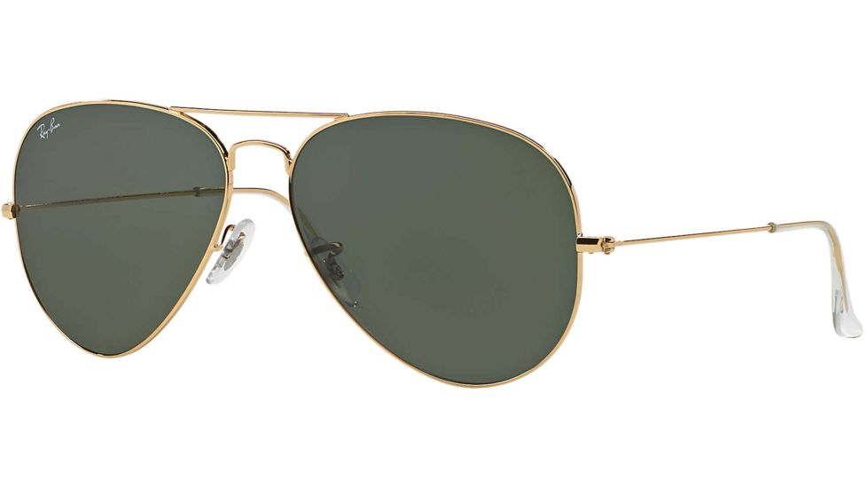 Ray-Ban RB 3025 Sunglasses Styles - Arista Frame / Crystal Green 62 mm Diameter Lenses, 001-6214